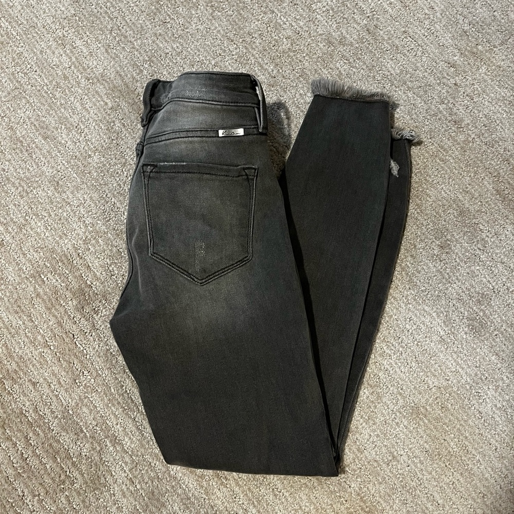 KanCan grey high waisted skinny jeans